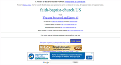 Desktop Screenshot of faith-baptist-church.us