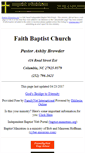 Mobile Screenshot of columbia.faith-baptist-church.us