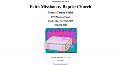Desktop Screenshot of clarksville.faith-baptist-church.us